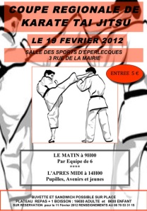Coupe régionale de tai jitsu par équipe 2012 ligue Flandres Artois